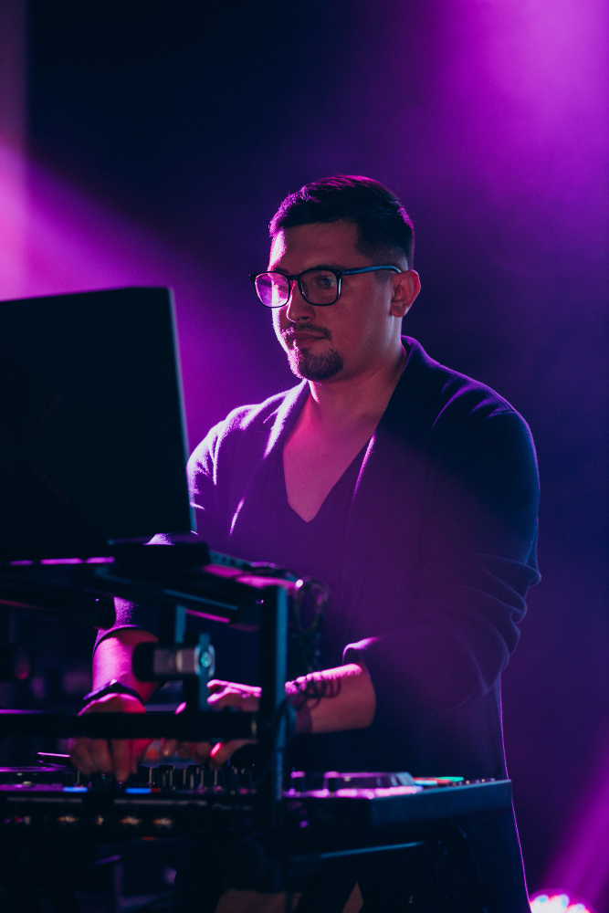 music-dj-playing-stage-night-club music-dj-playing-stage-night-club